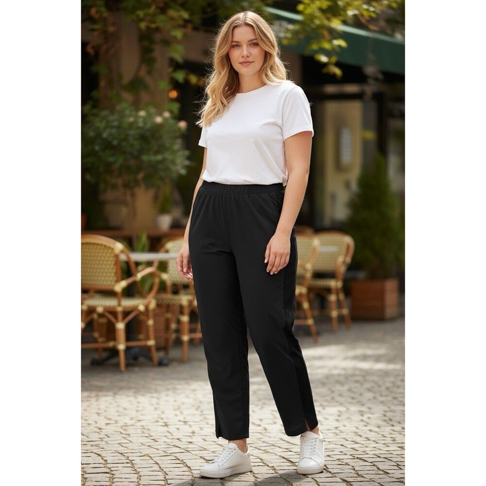 Athleta Women's Black Pull-On Ankle Yoga Athleisure Pants Size 18 Plus